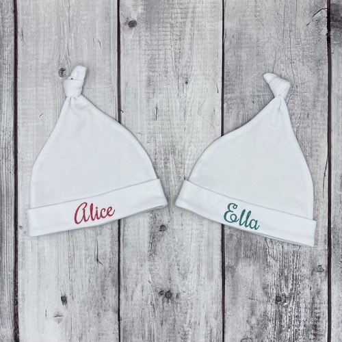 Personalized Baby Hat with Custom Embroidered Name, 100% Cotton Baby Beanie  - Picture 11 of 17