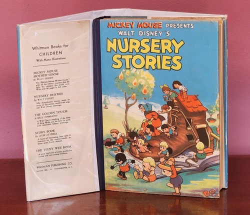 1937 FIRST EDITION MICKEY MOUSE NURSERY STORIES BY WALT DISNEY WITH DUST JACKET - Picture 3 of 24