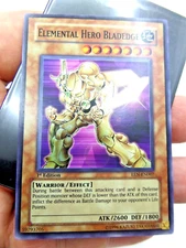 Yugioh Elemental Hero Bladedge 1st Edition EEN-EN007 Energy AS-IS NO RETURNS 2