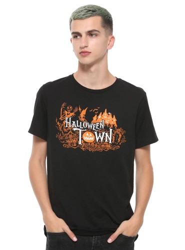 Nightmare Before Christmas Halloween Town Title Shirt - Picture 1 of 2
