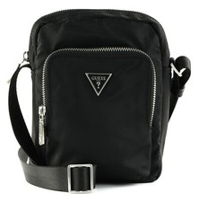 GUESS Certosa Nylon Eco Crossbody Double Pocket Umhängetasche Tasche Black Neu