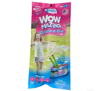 WoWmazing Grab-n-Go Kit Unimaginably Giant Bubbles Easy to Use Complete Kit B44