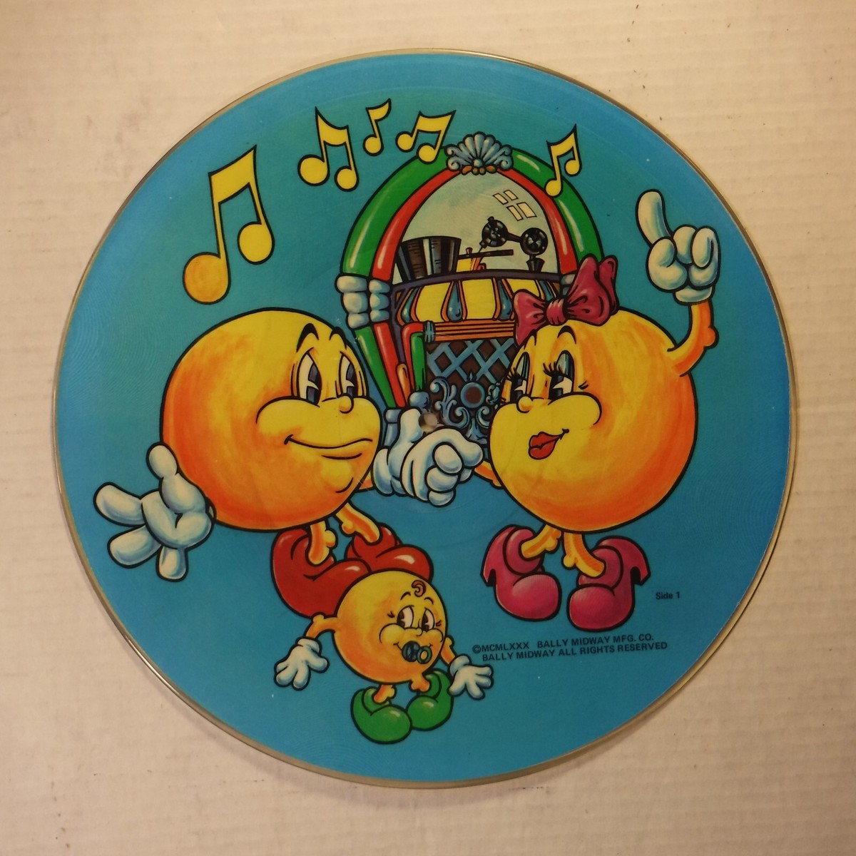 THE PAC-MAN ALBUM PICTURE DISC / CHILD'S 12 INCH LP RECORD