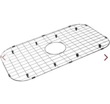 Serene Valley Sink Protector Grid 26-1/16  x14-1/16  center Drain. Radius 3-1/2  .