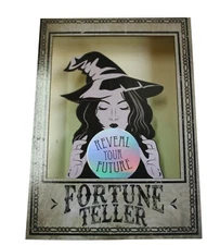 Light-Up Fortune Teller Tabletop Prop Decor, 8 inches, Battery Operated