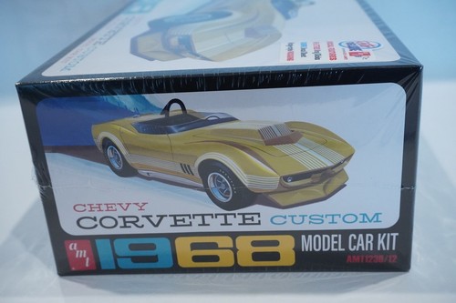 1968 Corvette 2in1 Custom YELLOW Street Racer 1/25 Model Kit 2021 AMT NEW SEALED - Picture 10 of 11