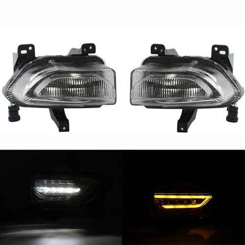 Bumper DRL Parking Turn Signal Light Fog Lamps For Jeep Renegade 2015-2018 LH&RH - Picture 2 of 12