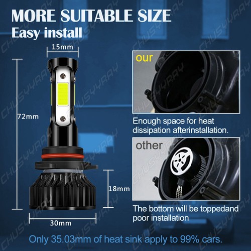 For Jeep Grand Cherokee 2005 2006 2007 2008 2009 10 LED Headlight+Fog Light-6x - Bild 9 von 12