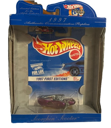 Hot Wheels Mattel 1997 Scorchin Scooter 30 Years Authentic Commemorative Replica - Picture 2 of 3