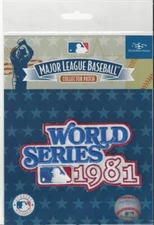 1981 World Series Sleeve Patch Los Angeles Dodgers Official MLB Logo in Package