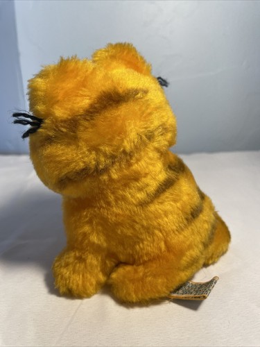 Vtg 1981 Sitting Garfield Cartoon Cat Plush Stuffed Animal 5" Tall. Dakin - Picture 4 of 6
