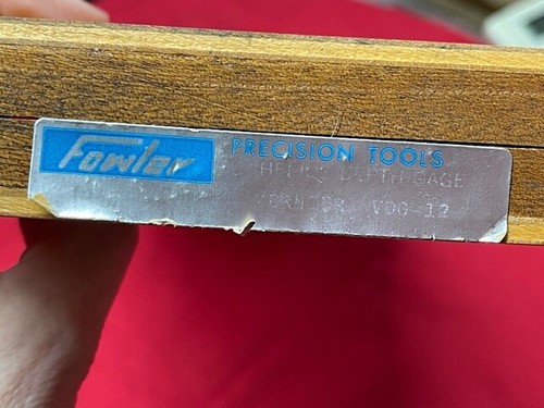 FOWLER HELIOS DEPTH GAGE 0-12" LAST ONE IN STOCK - VINTAGE DESIGN - Picture 8 of 9