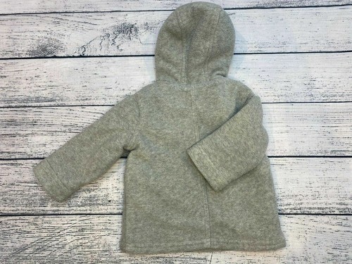 BOYS 6-9 MONTHS COAT JACKET FLEECE TOGGLE GREY GEORGE J038 - Picture 2 of 3