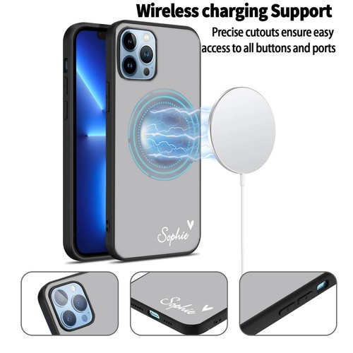 SOFT PERSONALISED PHONE CASE NAME SILICONE COVER FOR IPHONE 16 PRO 13 12 15 14 - Picture 61 of 84