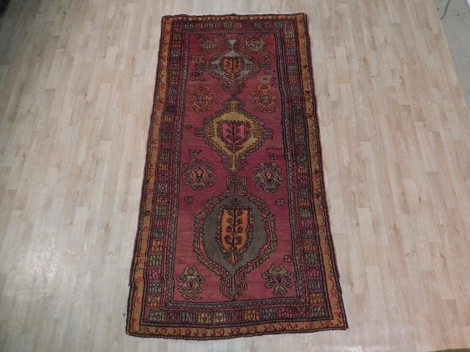 4x8' Pink Antique Caucasian Kazak Rug 71537 - Image 2 of 4