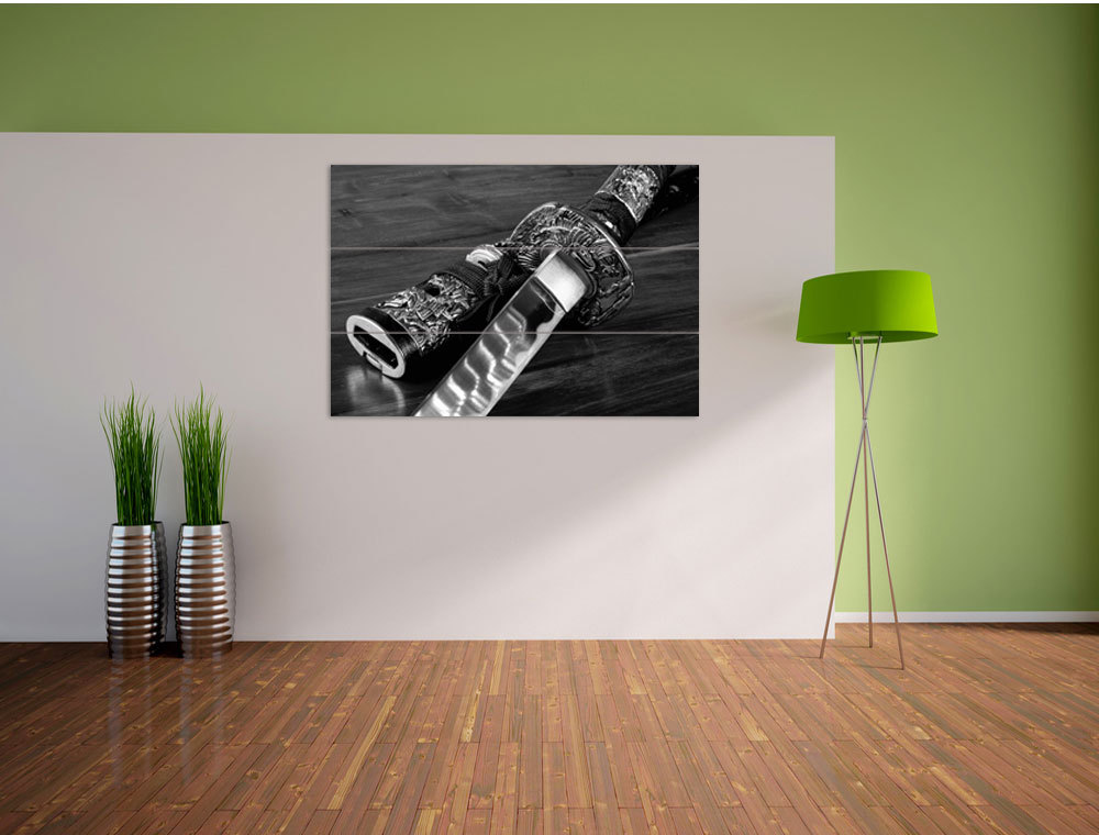 Radiante Samurai-Schwert Arte B&W - Verdadero Mdf-Holzbild Mdf-Holzbild Mdf-Holzbild Bretterlook, Holzsch 033b3a Radiante Samurai-Schwert Arte B&W - Verdadero Mdf-Holzbild Mdf-Holzbild Mdf-Holzbild Bretterlook, Holzsch 033b3a