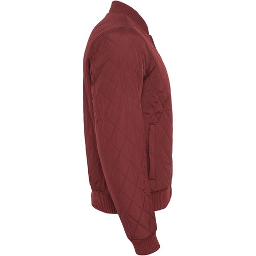 Urban Classics Diamond Quilt Nylon Jacket Coat Classic Street Look Ripped  - Picture 24 of 48