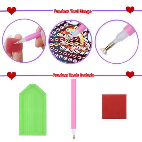 5D DIY Partial Special Shaped Drill Diamond Painting Color Cat Kit Decor 30x40cm - Picture 10 of 11
