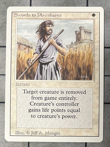 SWORDS TO PLOWSHARES 3RD Edition MTG Revised Magic the Gathering - Picture 1 of 2