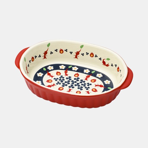 Platos Gratinados Cerámica Pikmin fPlate Rojo Nintendo TOKIO/OSAKA Limitado Japón - Imagen 2 de 5