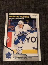 2020/21 O-Pee-Chee Marquee Rookies Egor Korshkov Rookie Card