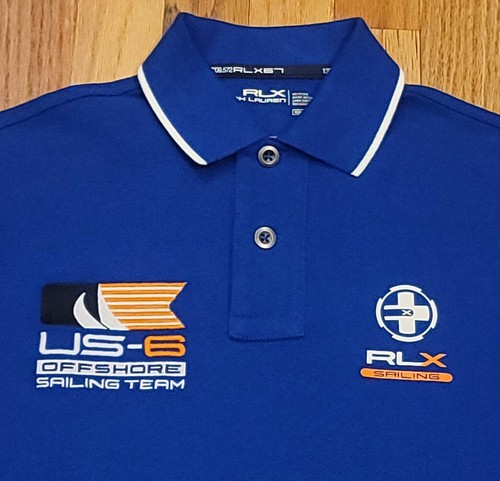 Camisa RLX Ralph Lauren Para Hombre US-6 OffShore Equipo de Vela Ajuste Personalizado Azul Talla XS - Imagen 3 de 11