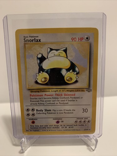 Pokémon TCG Snorlax Jungle 27/64 Regular 1999-2000 Wizards Base Set Copyright... - Picture 1 of 5