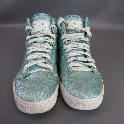 Osiris Damen Glitzer Blau High Top Basketball Laufschuhe Turnschuhe Größe 10 - Bild 4 von 14