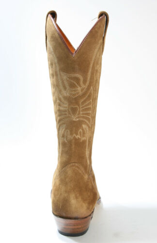 2073 Sendra Stivali da Cowboy Serr. Tabaco Scamosciato con Guardolo IN Pelle - Bild 4 von 4