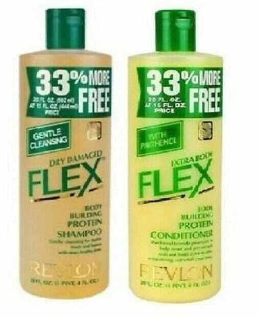 Original Revlon Flex Dry Damaged Shampoo & Extra Body Conditioner 592 ml / 20 oz - Image 3 of 3