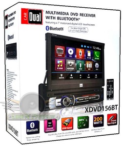 Dual-XDVD156BT-Single-DIN-7-034-Bluetooth-In-Dash-DVD-CD-AM-FM-Car-Stereo-Receiver