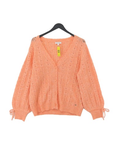 Monsoon Women's Cardigan M Orange Polyester