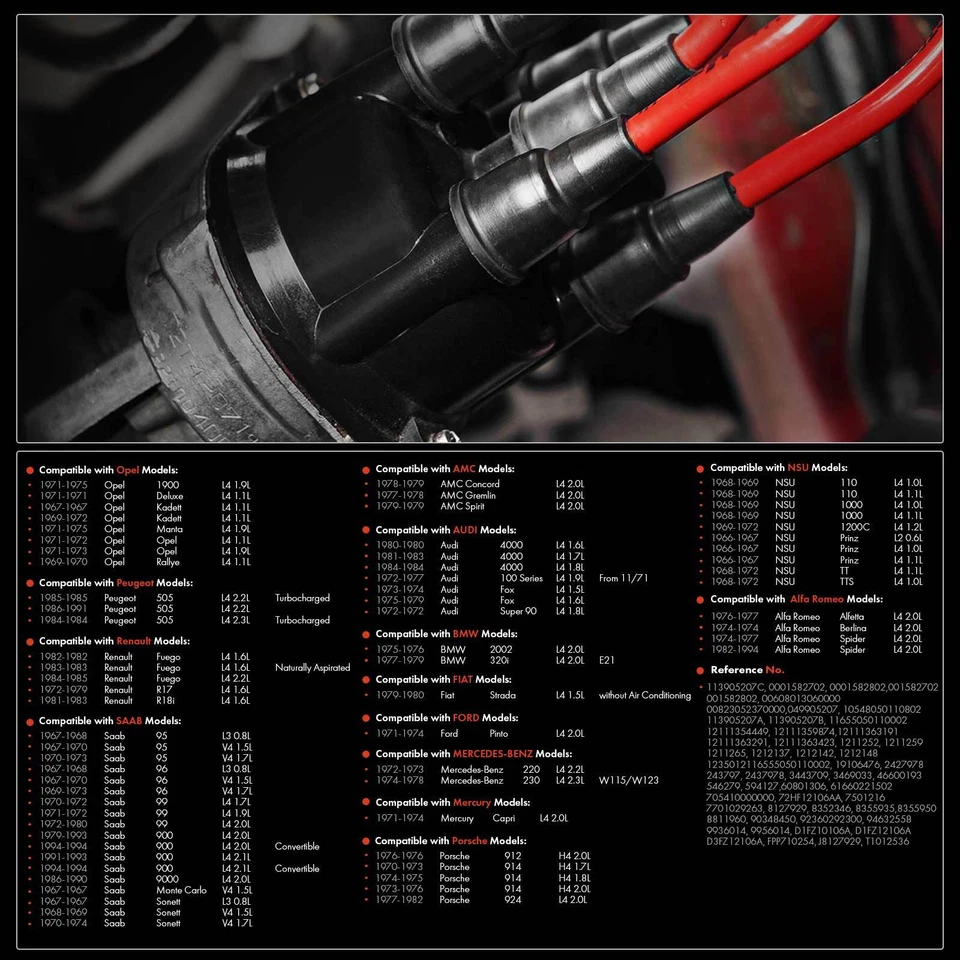 Tapa de distribuidor para Volkswagen Jetta Beetle Fastback Volvo 142 244 Yugo GVL GVS Foto 2 de 4