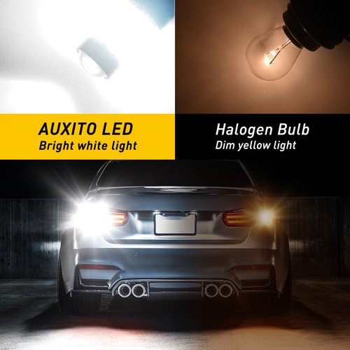 AUXITO 2X 1156 PY21W LED SIGNAL TURN BULB INDICATOR GLOBE AMBER NO HYPER FLASH - Picture 4 of 10