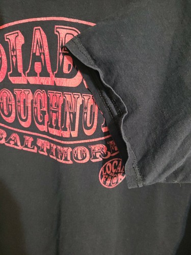Diablo Doughnuts Baltimore MD Xl Mens Black Graphic Logo Short Sleeve Tshirt - 第 9/12 張圖片