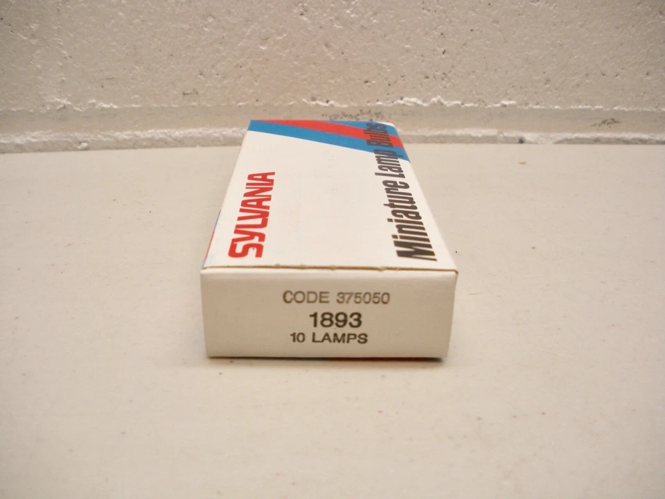 1893 Sylvania Miniature Light Lamp Bulb for Instrument panel & more - PACK OF 10 - Image 3 of 3