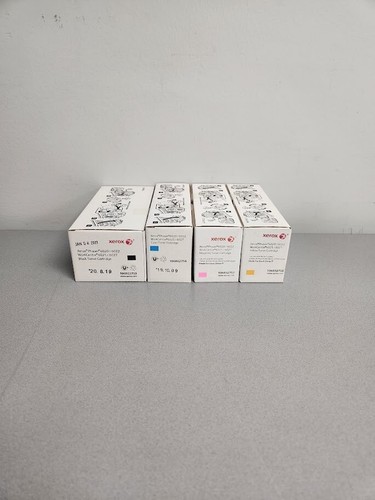 Xerox Phaser 6020 toner cartridge set Yellow Magenta Cyan Black Genuine - Picture 2 of 2
