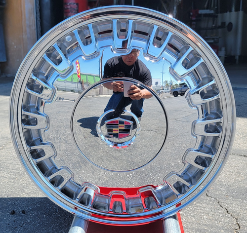 4- CHROME  Seville Deville OEM Wheel 16” Rim Original 4507 - Bild 1 von 8