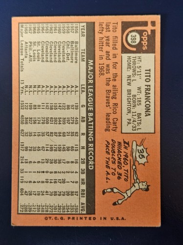 Topps Baseball Cards 1969 completa il set a scelta #321 - 512 - Foto 157 di 383