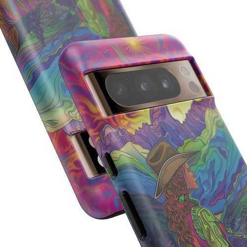 For iPhone / Galaxy / Pixel | Phone-Ink Case - Cowgirl Desert Mountains Colors - 第 155/163 張圖片