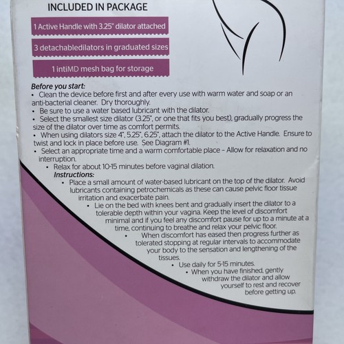 Juego de dilatadores activos IntIMD ejercitador de Kegel con mango activo y 4 tamaños graduados - Imagen 5 de 5