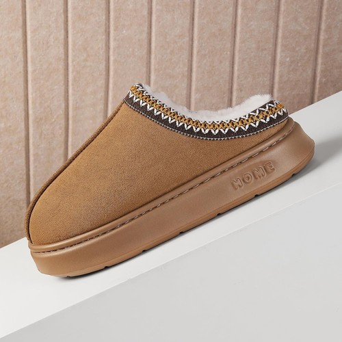 Chestnut Brown Light Slipper New Platform Sole Warm Faux Fur Size 5 UK UGG Dupe