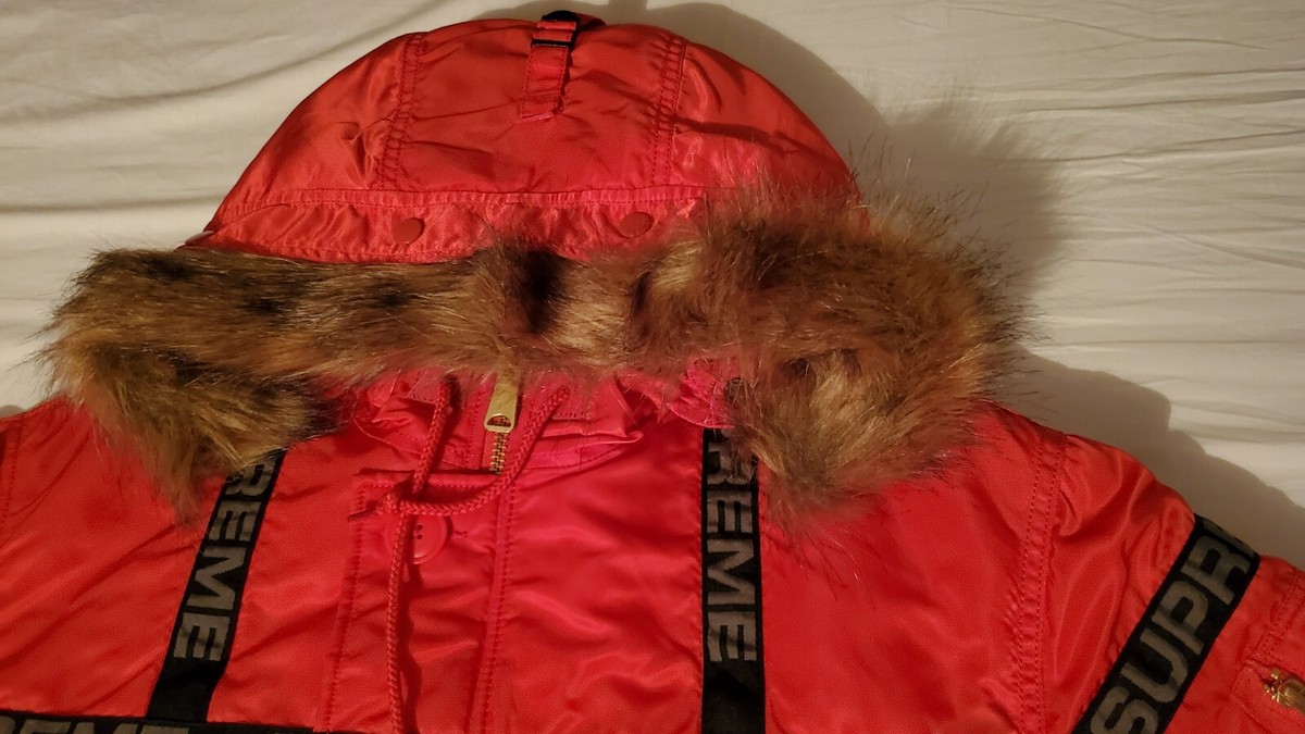 SUPREME Logo Tape N-3B Parka WINTER JACKET - Fall 2018 SUPREME Logo Tape N-3B Parka WINTER JACKET - Fall 2018
