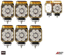 6X LED Arbeits- Und Warnlicht LED Bernstein 12V 24V Warnlicht 4 Blinkmodi R65