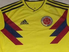 Adidas Federacion Colombiana De Futbol Colombia Soccer Jersey Youth Large NWT