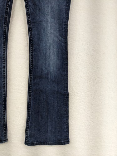 Miss Me Wild Flower Mid Rise Embellished Front Inseam (33") Jeans Size 29 - Picture 5 of 22