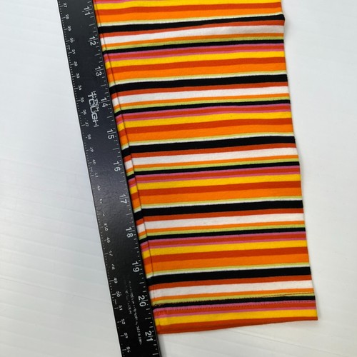 Halloween Pant Girl Medium 8 Stripe Stretch 22x21 Party Costume Holiday Core No - Picture 9 of 9
