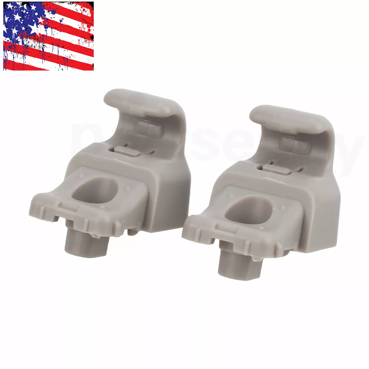 2 Sun Visor Clips Left Right 1130993 00 A For 2017 2020 Tesla