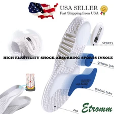 Elastic Orthotic Insoles Insert Shoes Sport Running Padded Arch Support Cushion