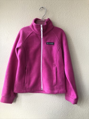 Columbia Girl Pink Zipper Up Jacket Size 4/5 - Picture 1 of 4